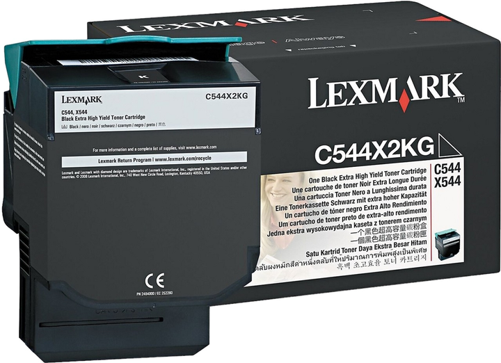 Тонер-картридж Lexmark C544/X544 Black (734646083577) - зображення 1