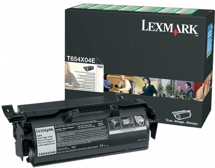 Toner Lexmark T654 Black (734646090735) - obraz 1