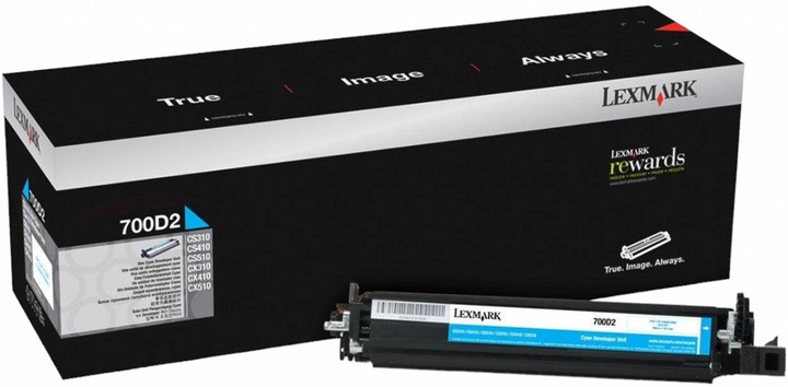 Тонер-картридж Lexmark 700D2 Cyan (734646436465) - зображення 1