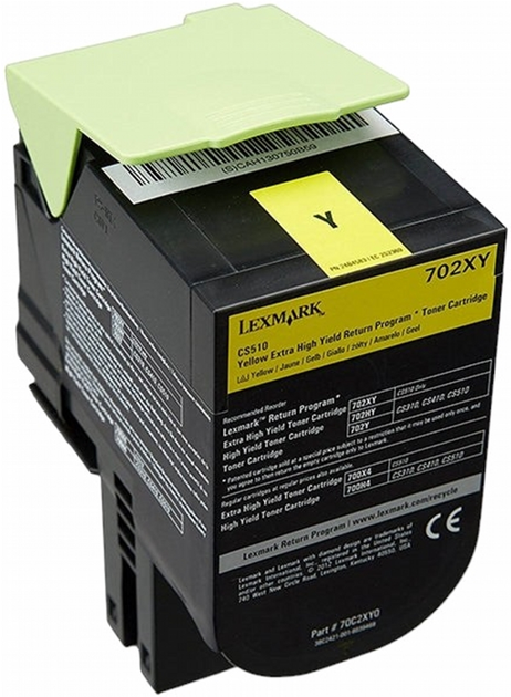 Тонер-картридж Lexmark 702XYE Yellow (734646471039) - зображення 1