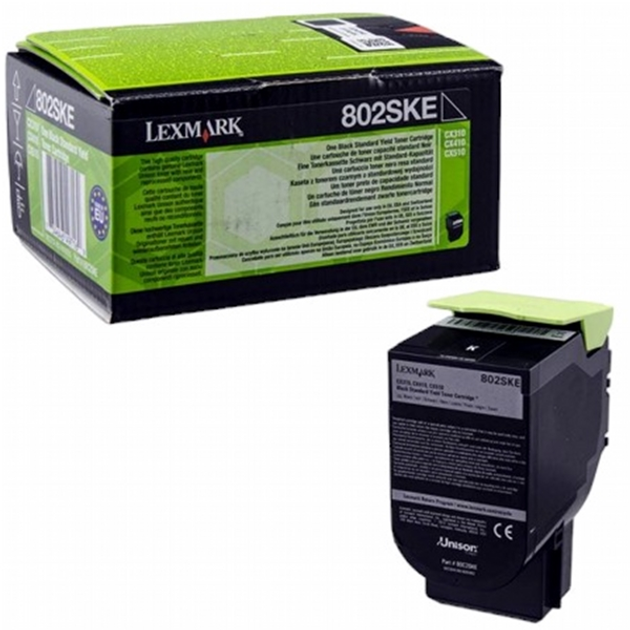 Toner Lexmark 802SKE Black (734646497169) - obraz 1