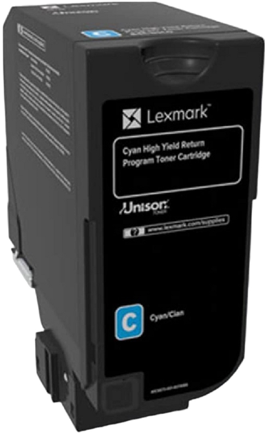 Тонер-картридж Lexmark CS720 CX/CS725 Cyan (734646601344) - зображення 1