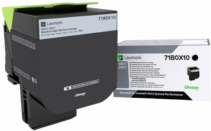 Toner Lexmark CS/CX517 Black (734646643771) - obraz 1