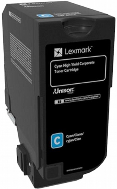 Тонер-картридж Lexmark CS/CX727 CS728 Cyan (734646645652) - зображення 1