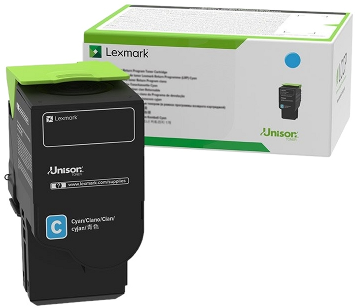 Тонер-картридж Lexmark CS521/CX622 Cyan (734646656405) - зображення 1