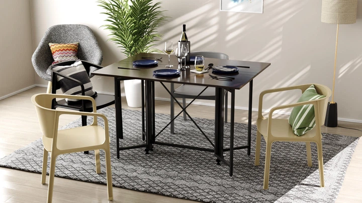Стол-книжка трансформер Спайдер Ferrum-decor 750x1150x880 Черный металл ДСП Венге Магия 16 мм (SPAR003VE) - Фото 4 Стол-книжка трансформер Спайдер Ferrum-decor 750x1150x880 Черный металл ДСП Венге Магия 16 мм (SPAR003VE) - изображение 4