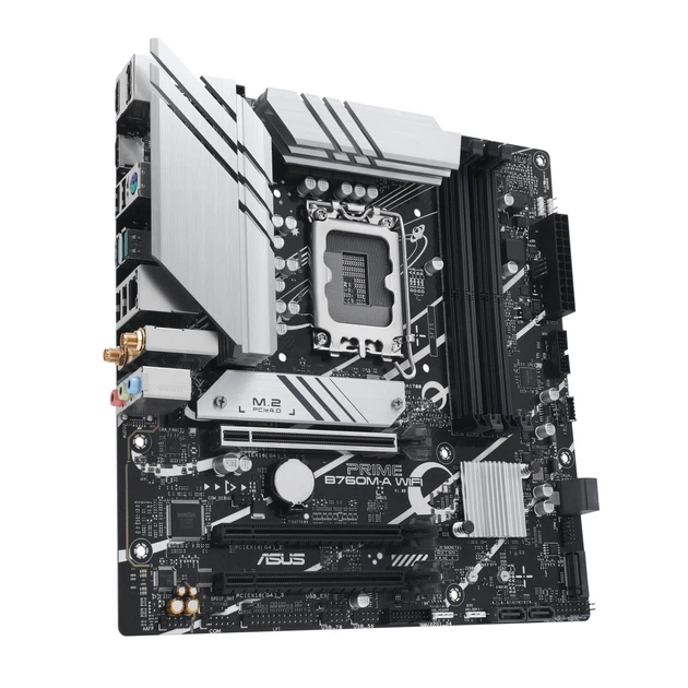 Материнська плата ASUS PRIME B760 WIFI (Intel B760, Socket 1700, MicroATX) - зображення 2