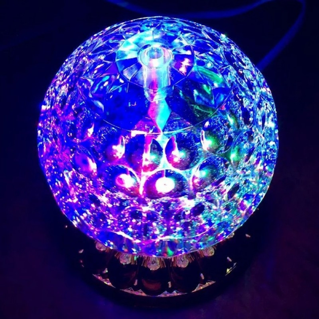 Обертова диско лампа Led full color rotating lamp світлодіодна ...