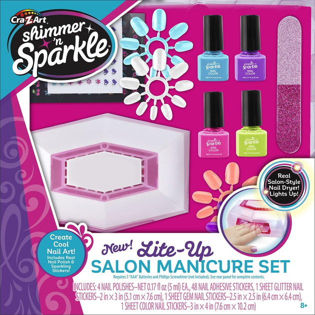 Набір для манікюру Cra-Z-Art Shimmer 'n Sparkle Lite Up Salon (0884920176485) - зображення 1