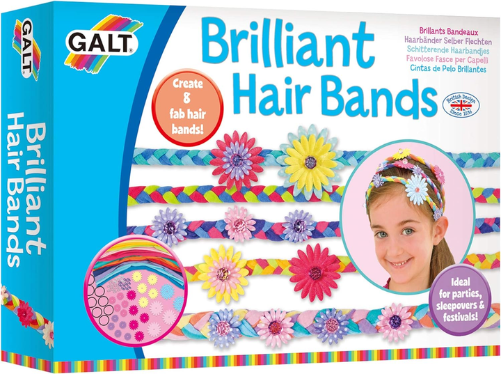 Набір для творчості Galt Brilliant Hair Bands (5011979563712) - зображення 1