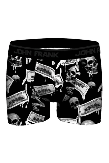 Трусы боксеры John Frank 54(2XL) Чёрный микс (Black money) (94480) - изображение 2