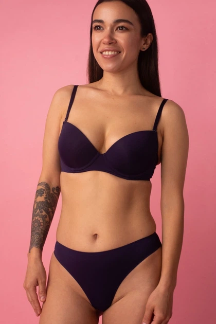 Бюстгальтер push-up Brabrabra 80A Ожина (85233) - зображення 2