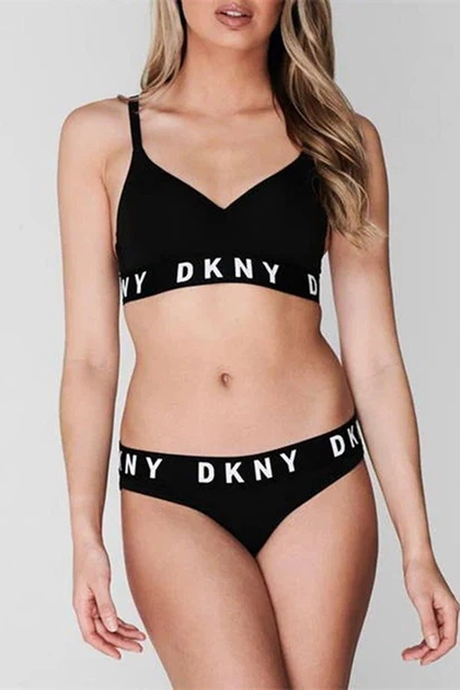 Топ с уплотнённой чашкой DKNY 85B Черный (94251) - Фото 2 Топ с уплотнённой чашкой DKNY 85B Черный (94251) - изображение 2