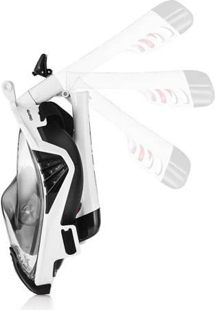 Полнолицевая маска Aqua Speed DRIFT 7087 черный, белый Уни S/M 249-57 - изображение 2