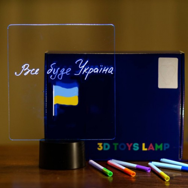 3D нічник світильник LED лампа квадрат для малювання по акриловій пластині дитячий ігровий з підсвіткою 16 кольорів 7 кольорових фломастерів з серветкою пультом ДУ від мережі на батарейках 3ААА подарунок дітям у подарунковій упаковці 24х19 см 3DTOYSLAMP - Фото 3 3D нічник світильник LED лампа квадрат для малювання по акриловій пластині дитячий ігровий з підсвіткою 16 кольорів 7 кольорових фломастерів з серветкою пультом ДУ від мережі на батарейках 3ААА подарунок дітям у подарунковій упаковці 24х19 см 3DTOYSLAMP - зображення 3
