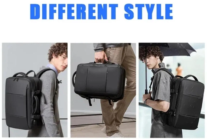 Рюкзак с USB портом Bange Travel backpack 45L (BG-1908D) Дорожная сумка для мужчин и женщин Черный - изображение 8