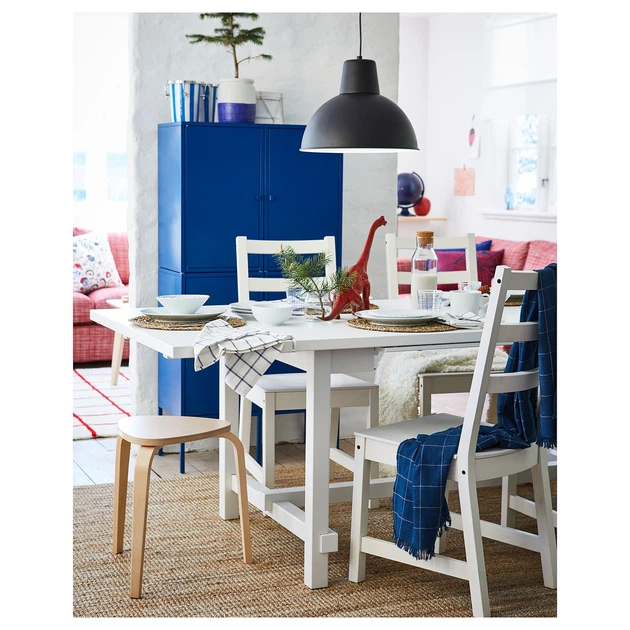 Стіл+4 стільці IKEA NORDVIKEN НОРДВІКЕН / NORDVIKEN НОРДВІКЕН, білий, білий, 152, 223 x 95 см, 493.051.65 - Фото 4 Стіл+4 стільці IKEA NORDVIKEN НОРДВІКЕН / NORDVIKEN НОРДВІКЕН, білий, білий, 152, 223 x 95 см, 493.051.65 - изображение 4