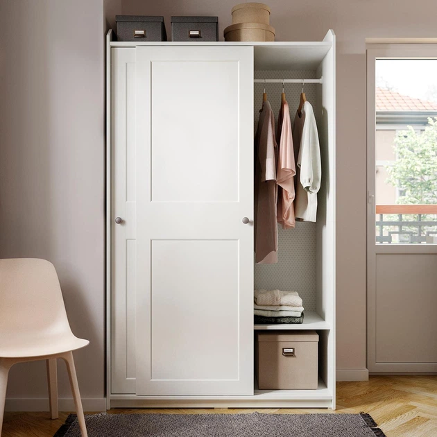 Гардероб IKEA ХАУГА, комбинация, белый, 258x55x199 см, 793.881.64 - Фото 5 Гардероб IKEA ХАУГА, комбинация, белый, 258x55x199 см, 793.881.64 - изображение 5