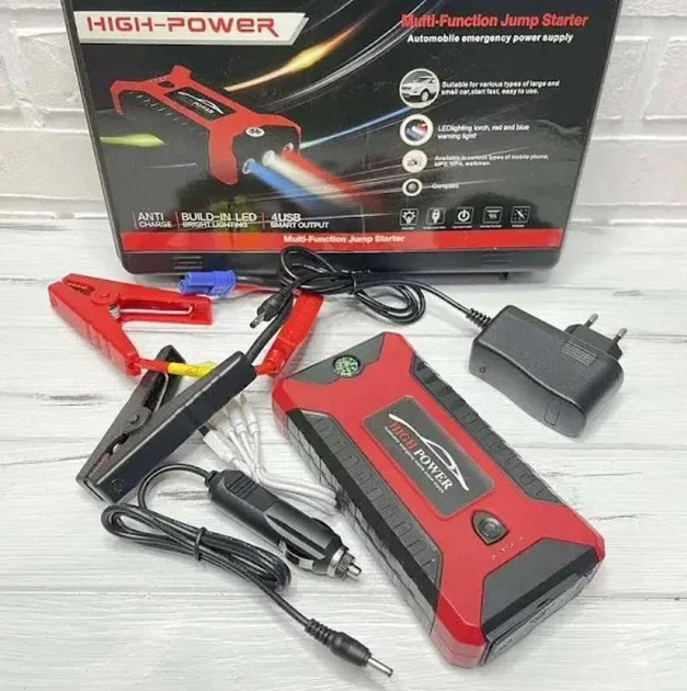 Пускозарядное автомобильное устройство Jumpstarter 29B 99800 мАч (300/600А) - изображение 2
