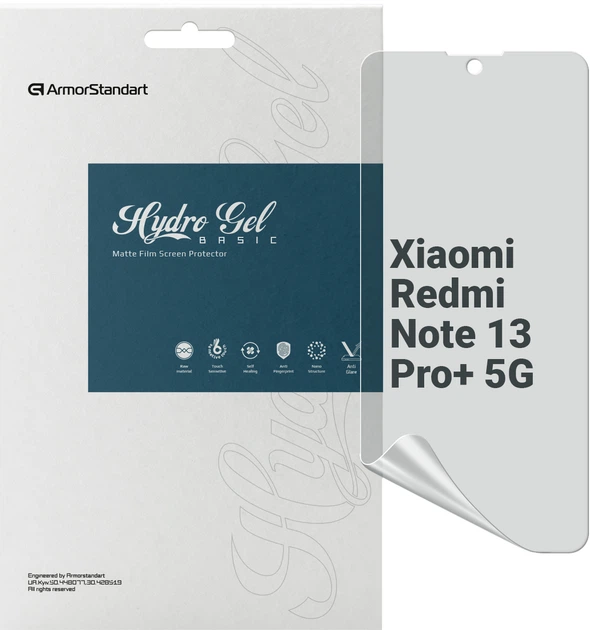 Гідрогелева плівка для смартфона Xiaomi Redmi Note 13 Pro+ 5G ArmorStandart Matte (ARM71865) - Фото 1 Гідрогелева плівка для смартфона Xiaomi Redmi Note 13 Pro+ 5G ArmorStandart Matte (ARM71865) - зображення 1