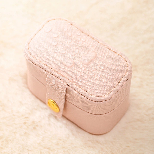 Шкатулка Casegrace SP-01244 Pink для колец и ювелирных изделий портативная компактная - Фото 5 Шкатулка Casegrace SP-01244 Pink для колец и ювелирных изделий портативная компактная - изображение 5