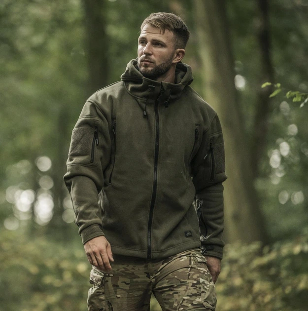 Куртка флисовая Helikon-Tex Patriot Double Fleece XXL Olive - изображение 4