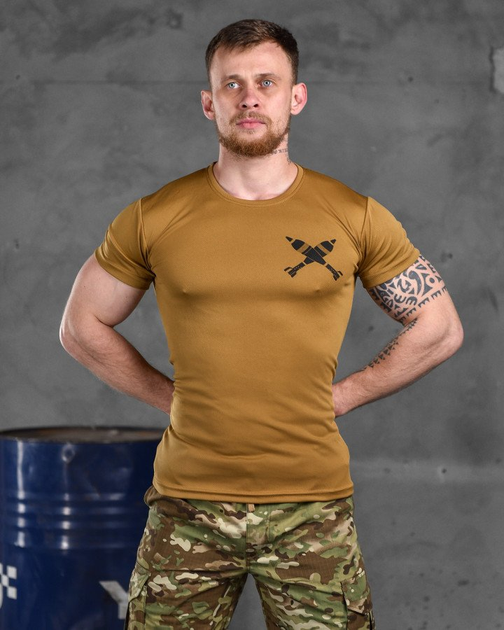 Тактическая потоотводящая футболка odin mina кайот L - изображение 1