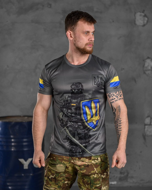 Тактична футболка, що відводить відпочинок ukrainian soldier XL - зображення 1