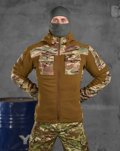 Тактическая флисовка куртка battle combo кайот XXL - изображение 1