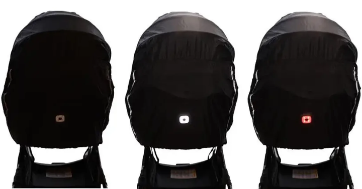 Накидка від дощу BabyDan Rain Cover with LED Light Black (5705548044503) - зображення 3
