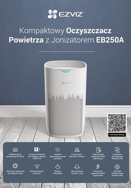 Очищувач повітря Ezviz EB250A (EZ-CS-EB250A) - зображення 4