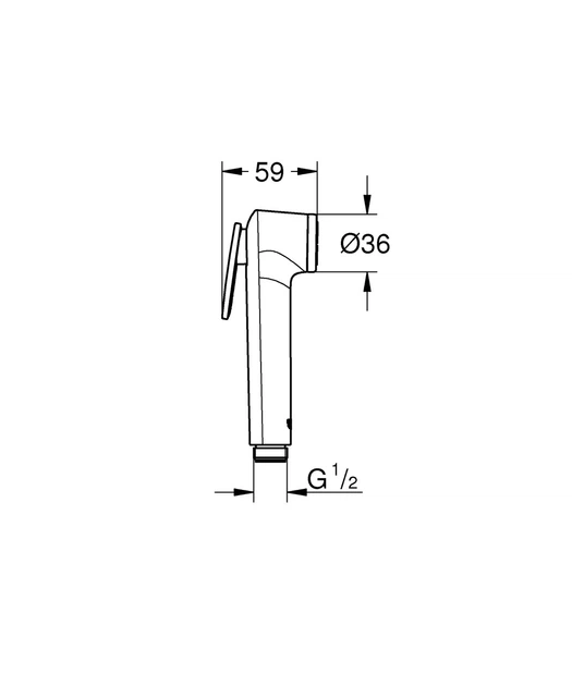 Лійка для гігієнічного душу Grohe Tempesta-F Trigger Spray (27512001) - зображення 7