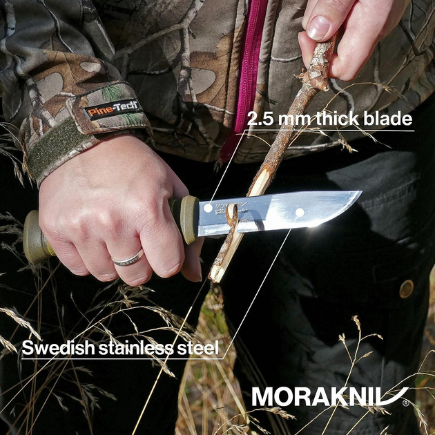 Туристический нож Morakniv Outdoor 2000 (S) Green, Нержавеющая сталь (10629) - изображение 2