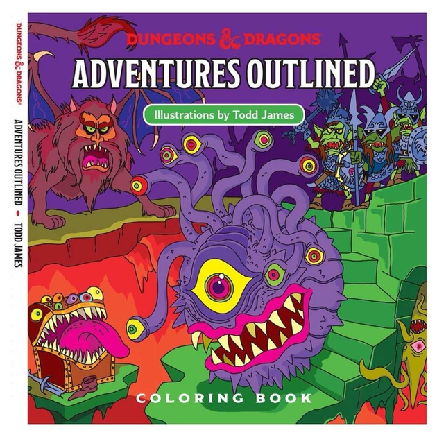 Kolorowanka Wizards of the Coast Dungeons & Dragons Adventures Outlined Coloring Book (0630509773725) - obraz 1