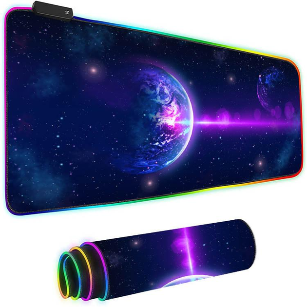 Коврик для мишки с RGB подсветкой 900*400*4мм Space – фото, отзывы ...