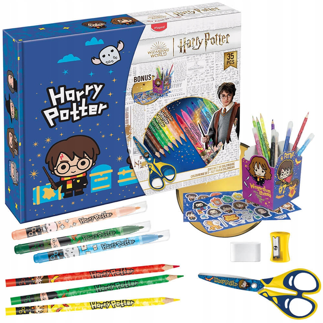 Набір для малювання Maped Harry Potter з наліпками (3154148997979) - зображення 2