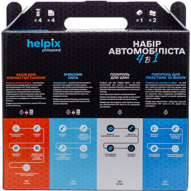 Набор для автомобилиста Helpix 4 в 1 - изображение 5