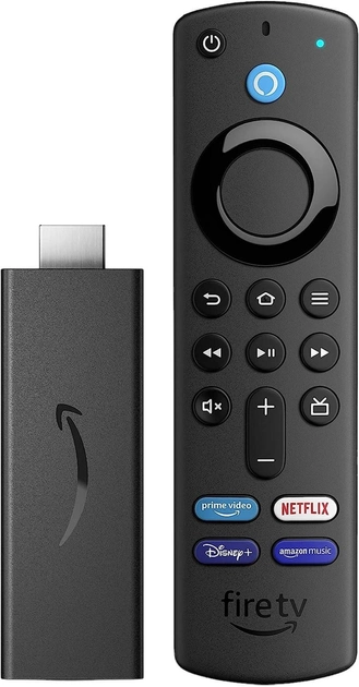 Медіаплеєр Amazon Fire TV Stick Lite 2021 with Alexa Black (B08C1KN5J2) - зображення 1
