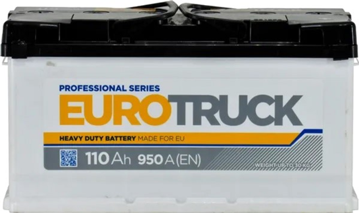 Автомобильный аккумулятор Eurotruck 110Ач (+/-) 950А (353x175x190 мм) (ET1109501) - изображение 1