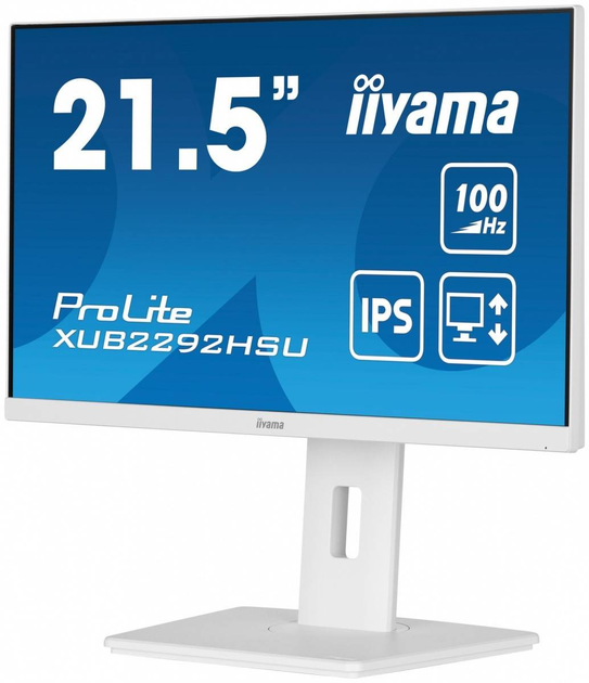 Monitor 21.5 cala Iiyama ProLite Bialy (XUB2292HSU-W6) - obraz 4