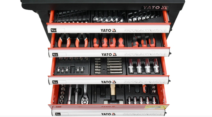 Тележка инструментальная Yato 185 предметов YATO YT-55307 - Фото 7 Тележка инструментальная Yato 185 предметов YATO YT-55307 - изображение 7