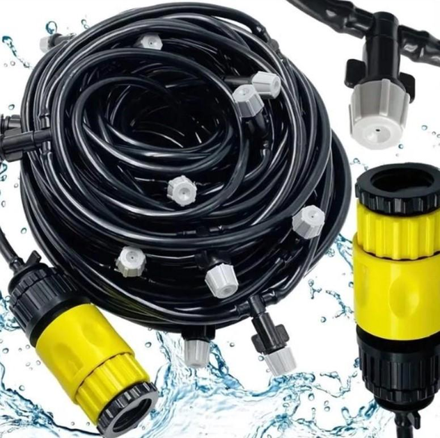Садовый туманообразователь для беседок Patio Mistcooling система распылитель с 10-метровой системой трубок - изображение 1