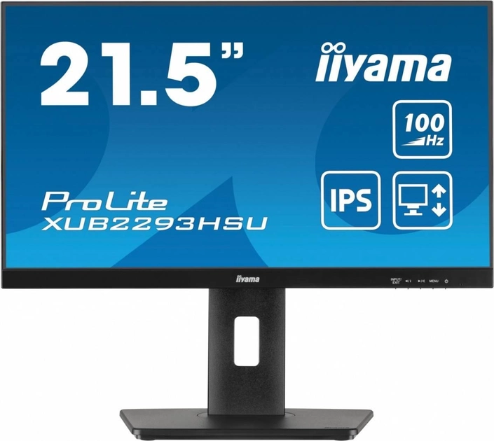 Monitor 21.5 cala Iiyama ProLite HAS (150mm) (XUB2293HSU-B6) - obraz 1