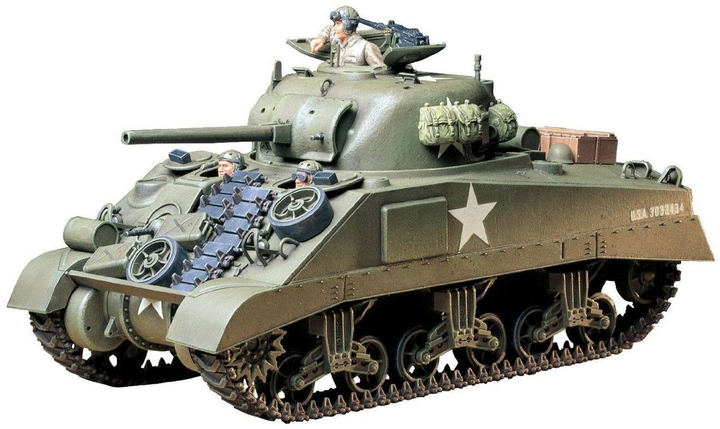 Model do składania Tamiya U.S. Medium Tank M4 Sherman Early Production 1:35 (4950344996193) - obraz 2