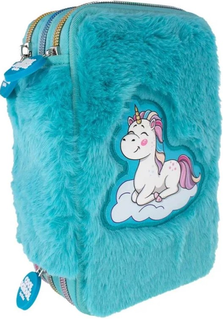 Piórnik potrójny Trendenz Tinka Unicorn Plush z wyposażeniem (7036578024356) - obraz 2