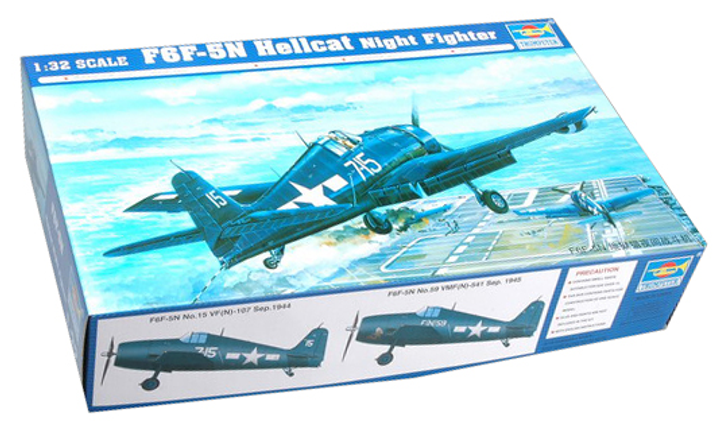 Збірна модель Trumpeter F6F-5N Hellcat Night Fire 1:32 (9580208022598) - зображення 2