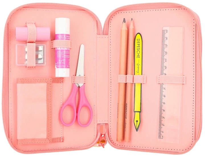 Пенал потрійний Depesche Top Model Cutie Star з аплікацією котика з наповненням (4010070643256) - зображення 3