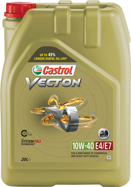 Моторное масло Castrol Vecton 10W-40 E4/E7 20 л – фото, отзывы ...