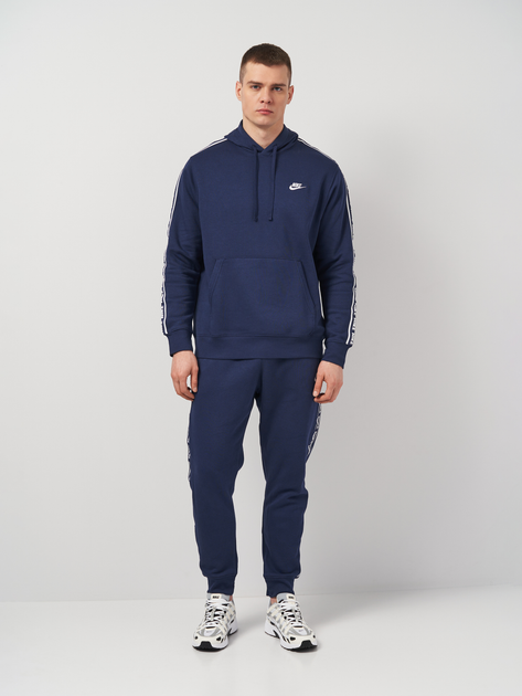 Спортивный костюм мужской Nike M Nk Club Flc Gx Hd Trk Suit FB7296-410 2XL Midnight Navy/White (196968260171) 