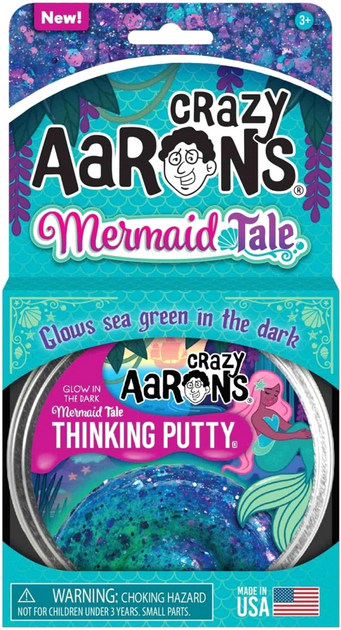 Slime Crazy Aarons Thinking Putty Glow in the Dark Mermaid (0810066954786) - obraz 1
